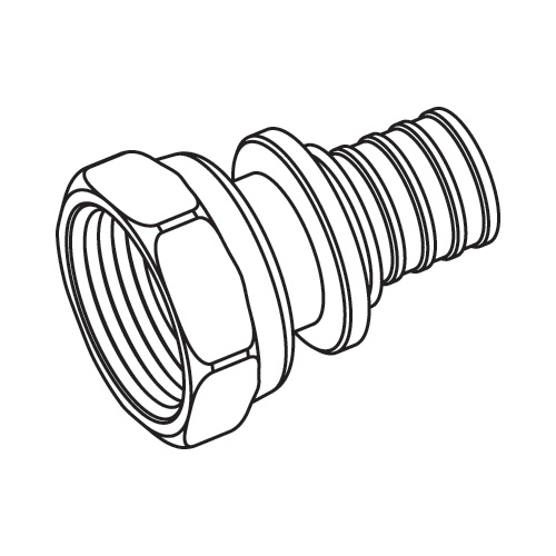 REHAU RAUTITAN Переходник с накидной гайкой 32-G 1 1/2 *137154-001